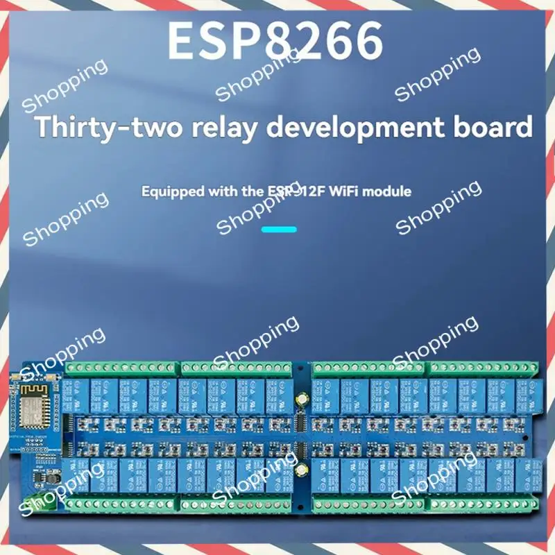 M20K ESP8266 WIFI Bluetooth-Relaismodul-Entwicklungsplatine – 32-Kanal-DC-Netzteil