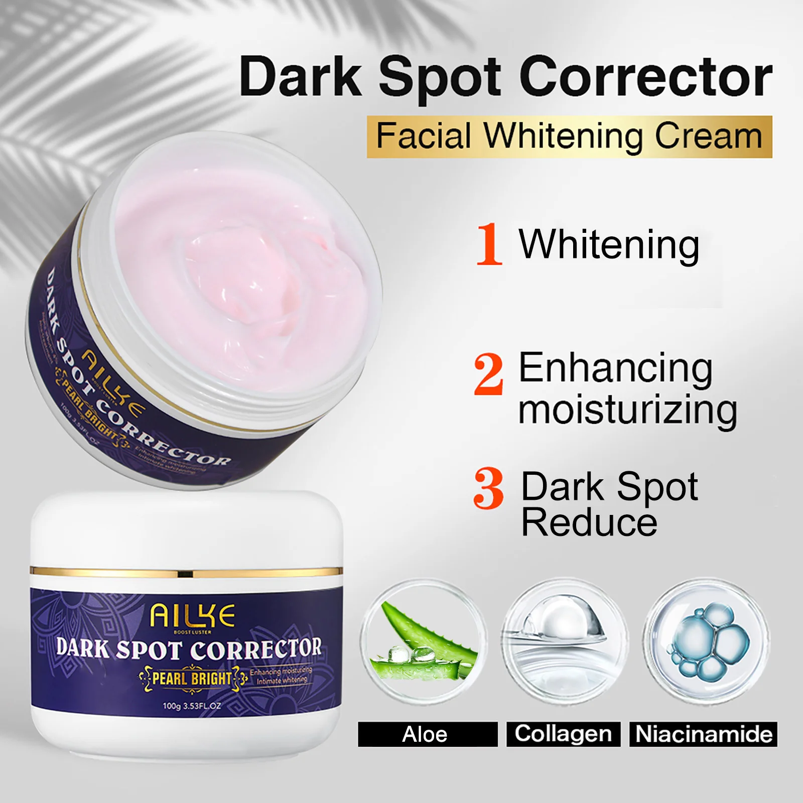 AILKE Dark Spots Remover Cream, For Armpit, Elbows, Legs, Age Spots, Sun Spots And Freckle Remover, With Glutathione, Vitamin E