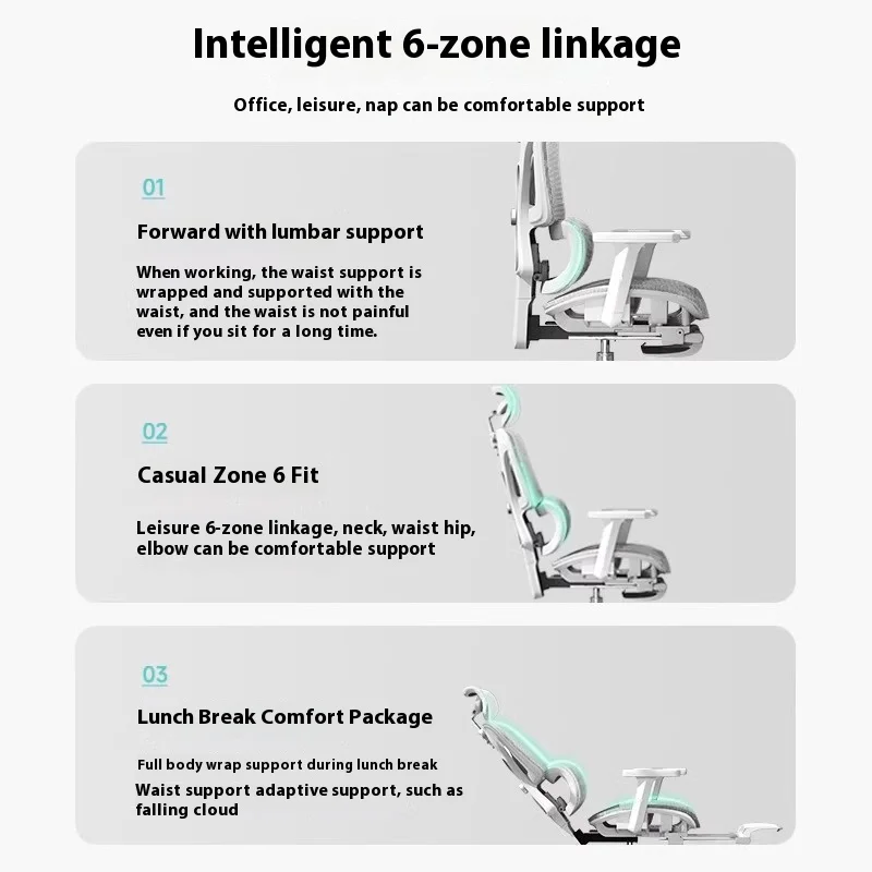 كرسي مريح قابل للطي كرسي مكتب جلدي مع مسند للقدمين كراسي بتصميم كرسي لغرفة المعيشة تجميع الكمبيوتر Kanu