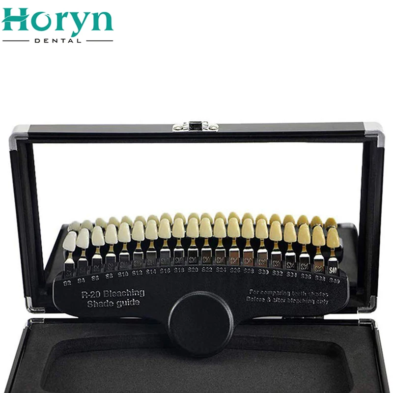 20 Colors Profession Digital Tooth Teeth Whitening Shade Guide Tooth Color Comparator in Dental