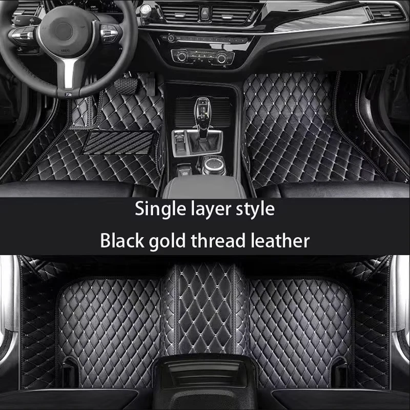 Luxuriöse Kunstleder-Fußmatten für Fiat Toro 2016-2022, Ganzjahres-Diamant-Antirutsch-Autofußmatten – Detail 6