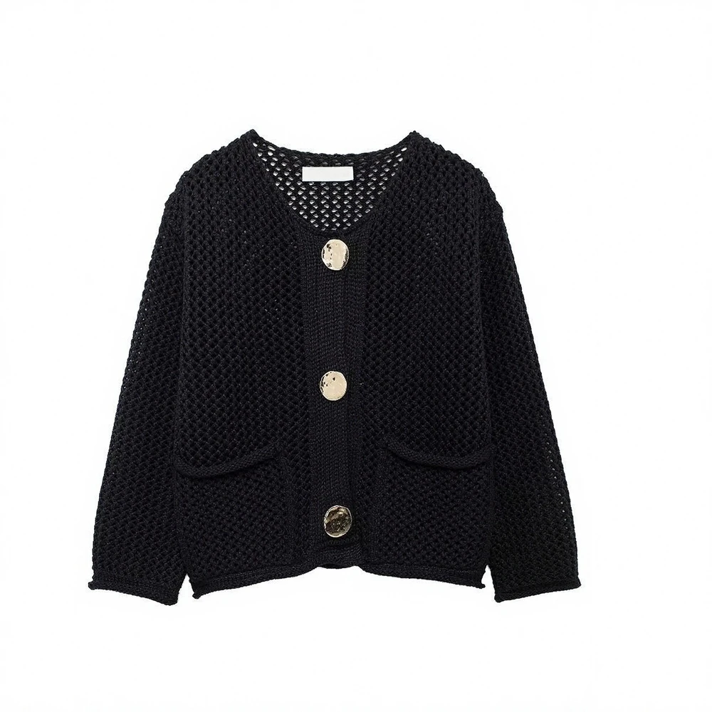 

Women's Long Sleeve V Neck Cardigans Buttoned Plain Casual Elegant Autumn Winter Daily Fashion Women's Top