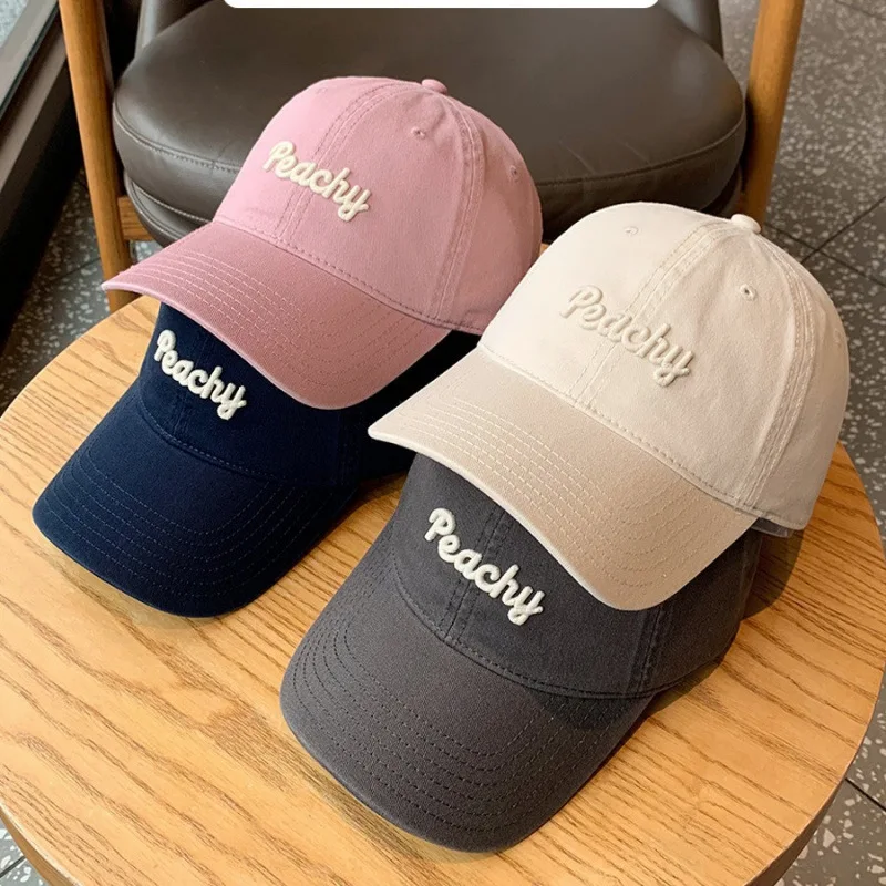 Hat Women's Baseball Cap 2026 New Spring and Summer Sunshade Big Head Circumference Wide Eaves Show Face Small Peaked Cap Men