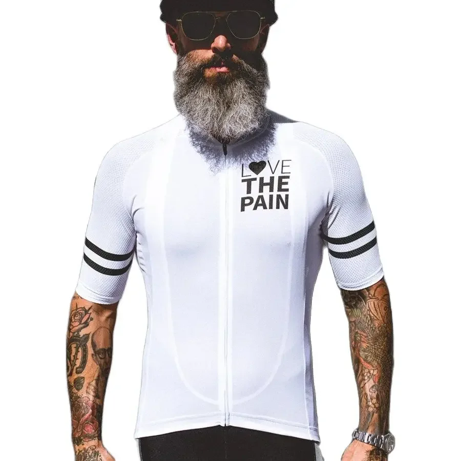 

2020 Love The Pain Cycling Jersey Man Summer Bike Clothing Quick-Dry Racing Bicycle Clothes Uniform Breathale Cycling Clothing