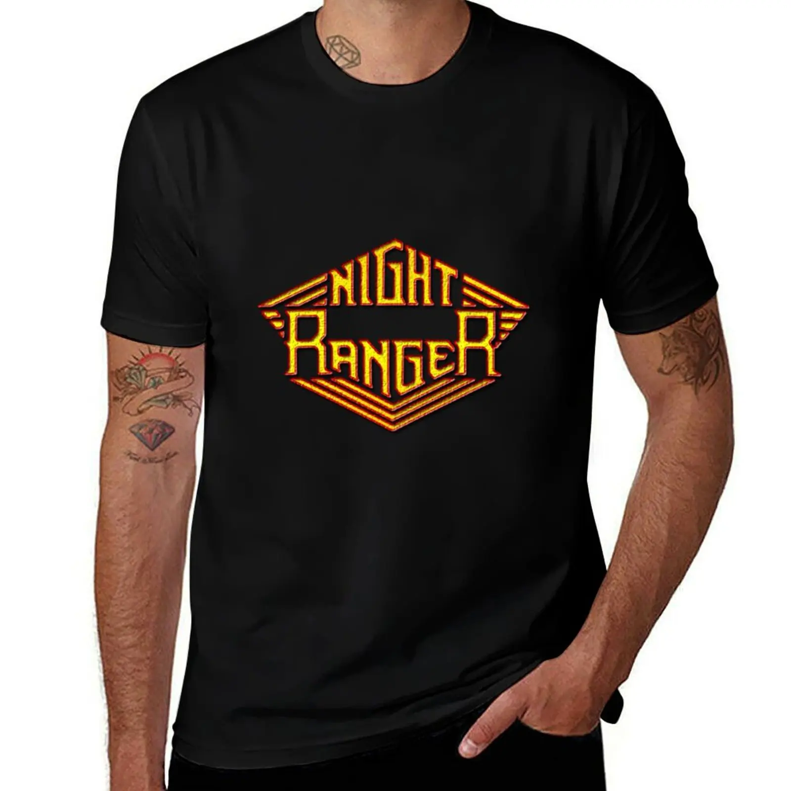 NR Night ranger T-Shirt Soft Stretch Short Sleeve Top T-Shirt