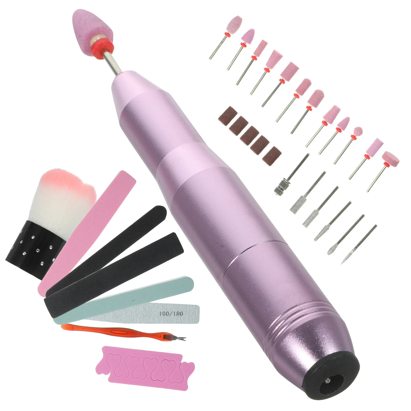 1 zestaw Elektrycznej Polerki do Paznokci, Przenośna Maszynka do Manicure, Narzędzie do Pielęgnacji Paznokci, Polerowania, Przycinania i Manicure