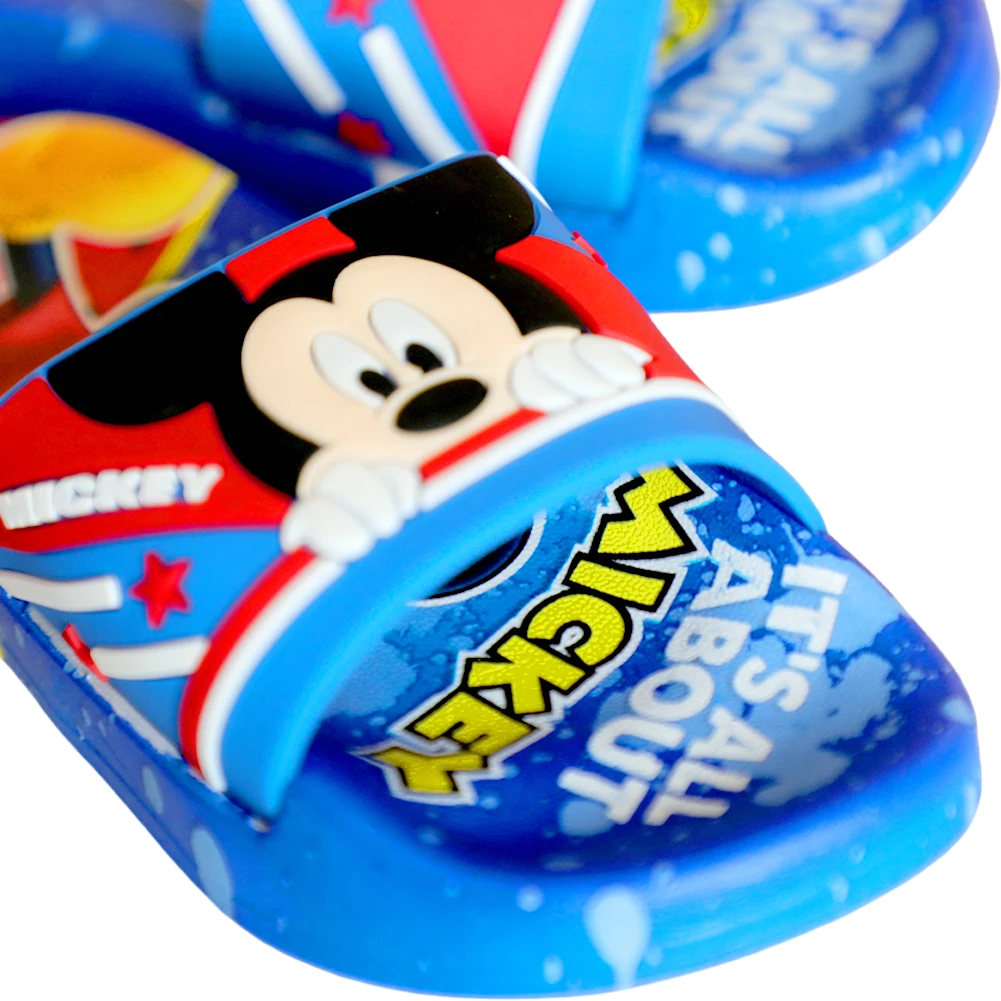 Style Random 1pair New Children Sandals Kids Mickey Cartoon Boys Shoes Toddler Girls Soft Sole Shoes Boy Girl Anti-Slip Slippers