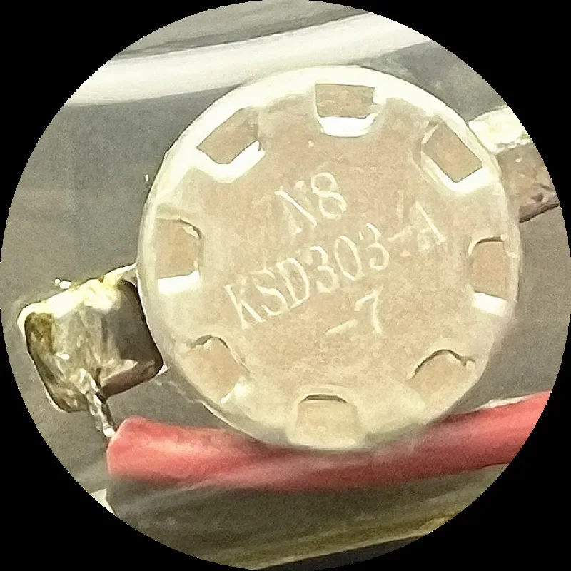 for KSD303A Negative 7 Degree Bimetal Sheet Sensor Refrigerator Defrost Thermostat 2 Wire Temperature Control Switch