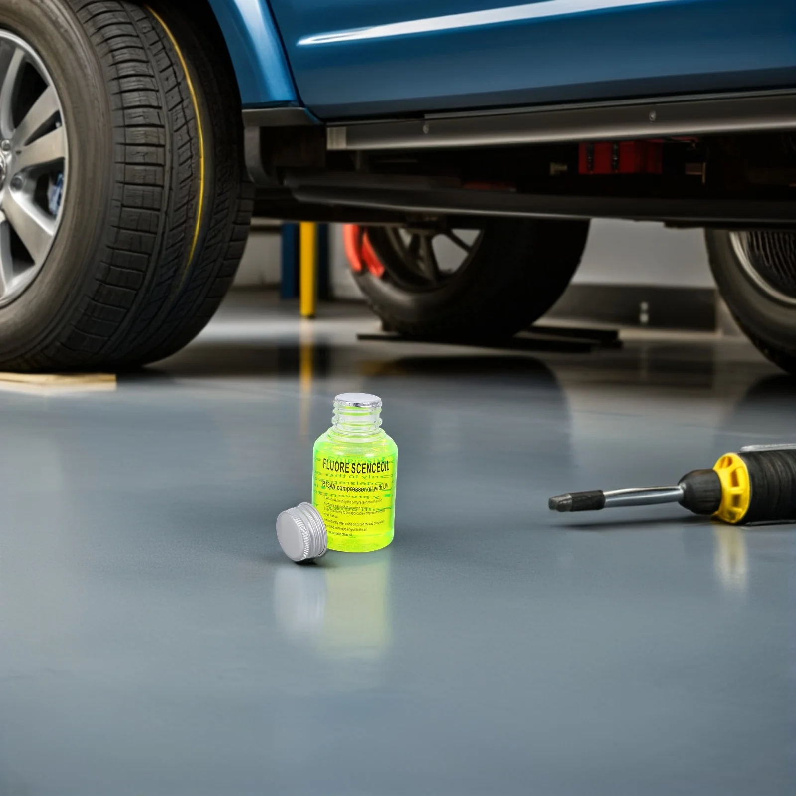 60 مللي سيارة التيار المتناوب كشف تسرب صبغ عدة الأشعة فوق البنفسجية زيت الفلورسنت لخط أنابيب المبردات تسرب أداة اختبار حساسية عالية صبغ تسرب