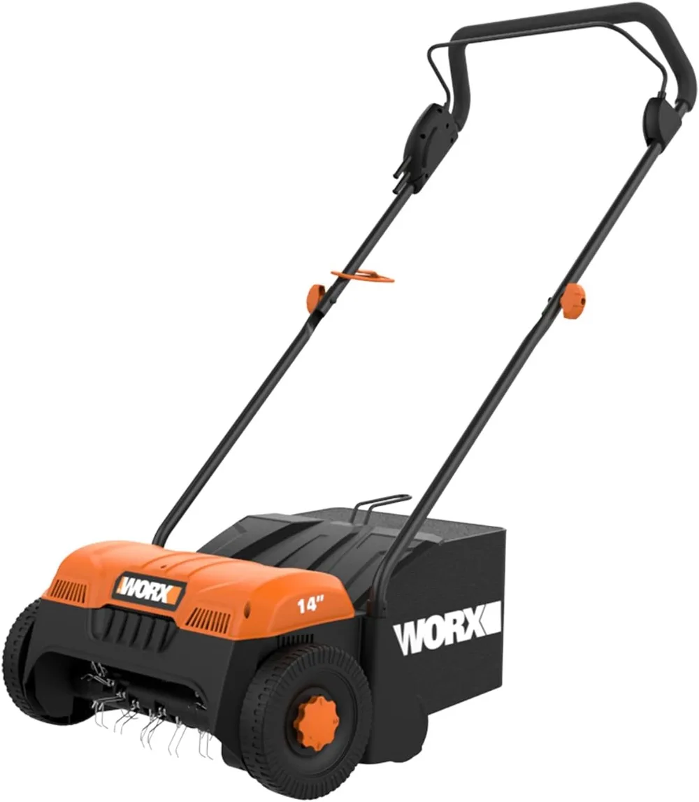 

WORX WG850 12 Amp 14 Inch Corded Electric Dethatcher, Black