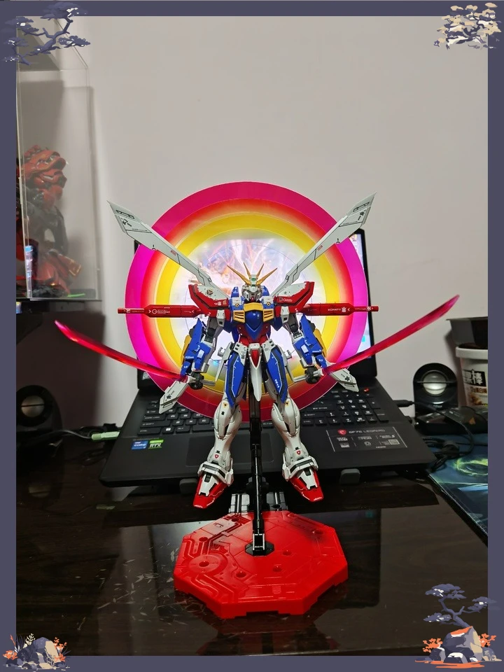 

In Stock Fat Cat Model RG 1/100 GF13-017NJⅡ GOD GUNDAM Assembly Model Anime Action Figure Assembly Model Toy Desk Decor Gift