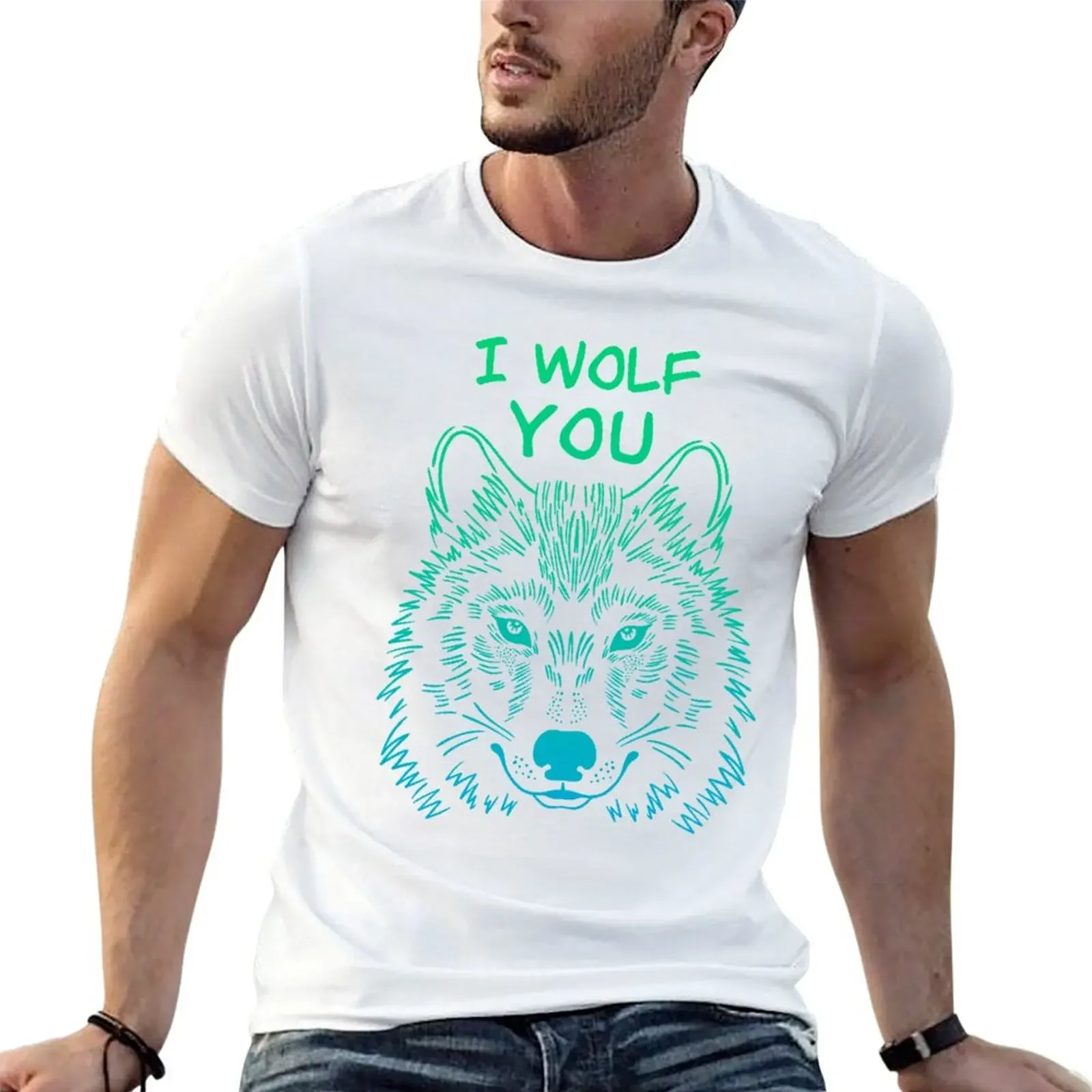 

I WOLF YOU - Valentines day TV series fan Premium T-Shirt new gifts and t-shirts vintage clothes shirts men graphic