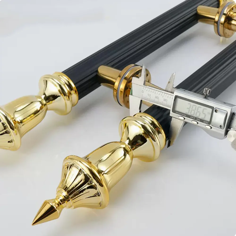 Imagem -05 - Antique Bronze Maçaneta de Vidro Moda Europeia Ouro Rosa Ouro Preto Antiguidade Hotel Villa Escritório Clube Casa 600 800 1000 1200 mm