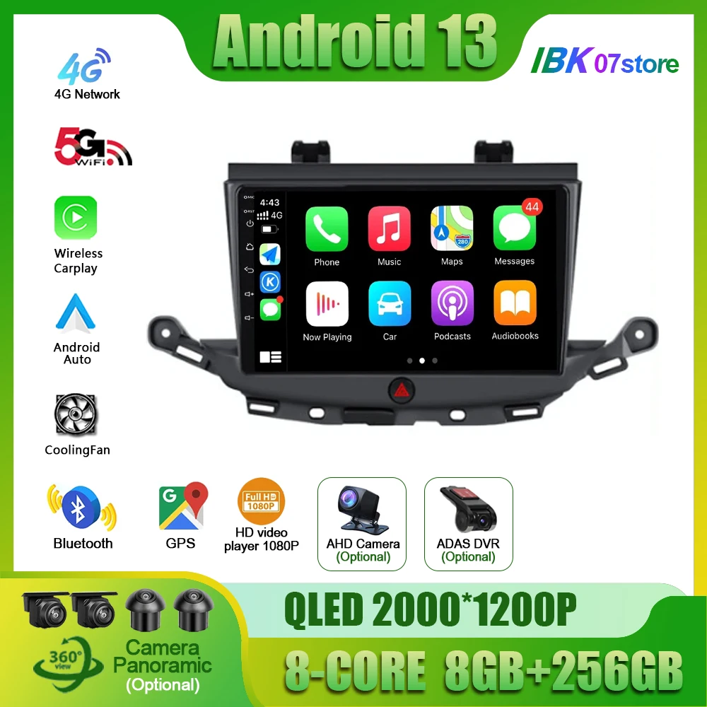 

Android 13 Qualcomm For Opel Astra K 2015 2016 2017 2018 2019 Multimedia Car Autoradio GPS Navigation GPS Radio Screen Stereo