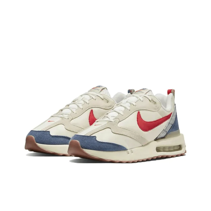 Nike Air Max Dawn Beige Red Blue Air Cushion Men Women Running Shoes Anti-Slip Shock-Absorbant DV1487-162