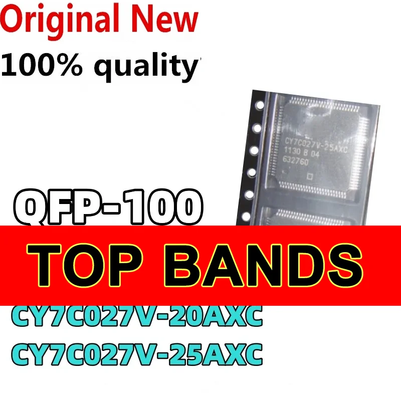 NOUVEAU (1 pièce) 100% CY7C027-20AXC CY7C027V-20AXC CY7C027V-25AXC CY7C027V QFP100 Chipset IC Chipset Original