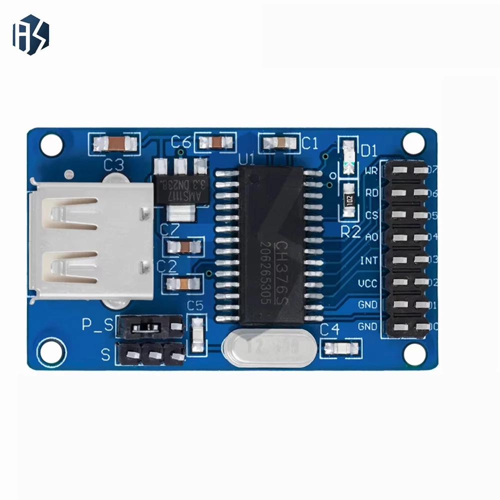 ‌ وحدة تحكم مضيف USB CH376/CH376S - قراءة/كتابة قرص U مع دعم نقل التحكم لأنظمة SPI/UART MCU المدمجة