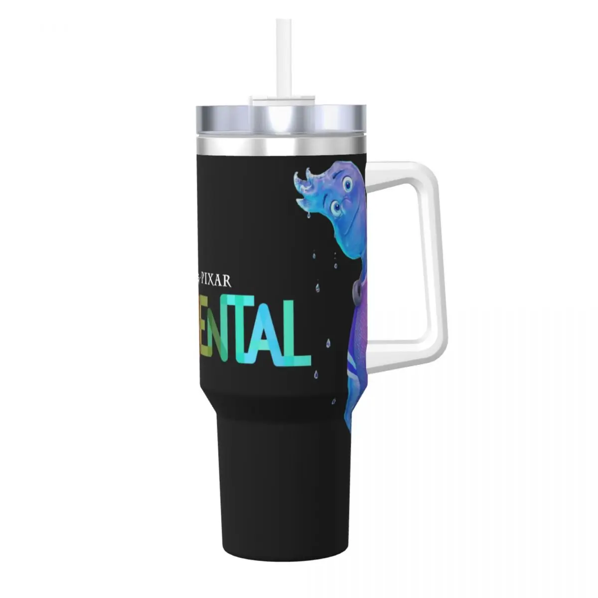 

Elemental Movie Poster Stainless Steel Tumbler Travelist Car Mugs Large Capacity Thermal Cups Keep Heat Cold Drink Water Bottle