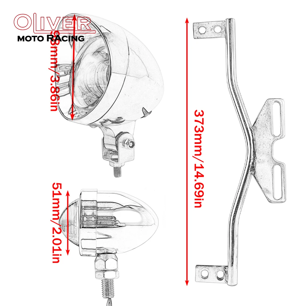 Afbeelding 7: Motorfiets LED Mistlamp Met Richtingaanwijzer Extra Drive Lamp Voor Cruisers Choppers Cafe Racers Custom XL883