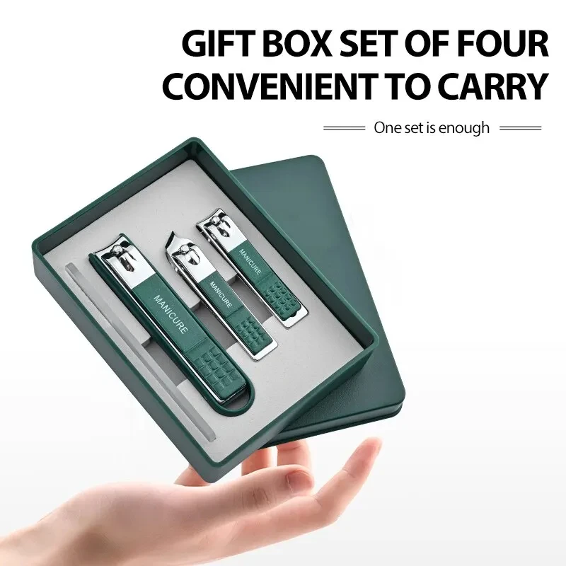 4PC Nail Clipper Set HighGrade Household Nail Clippers Men And Women Universal Pedicure Beautify Tool Simple Portable Nail Tools image 3