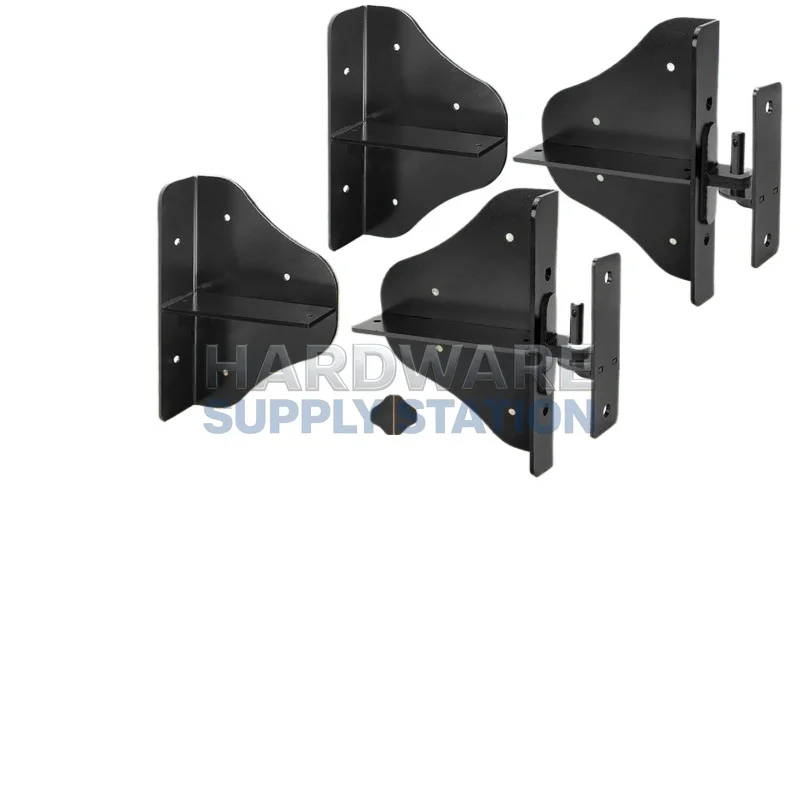 

Комплект фурнитуры для ворот с замками, подходит для одинарных и двойных ворот, набор из 5 предметов для ворот.