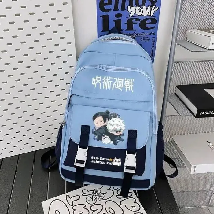 

Дышащая сетка, черный, белый, розовый, синий, дзюдзюцу, кайсен, школьные сумки для подростков, рюкзаки, аниме-игра