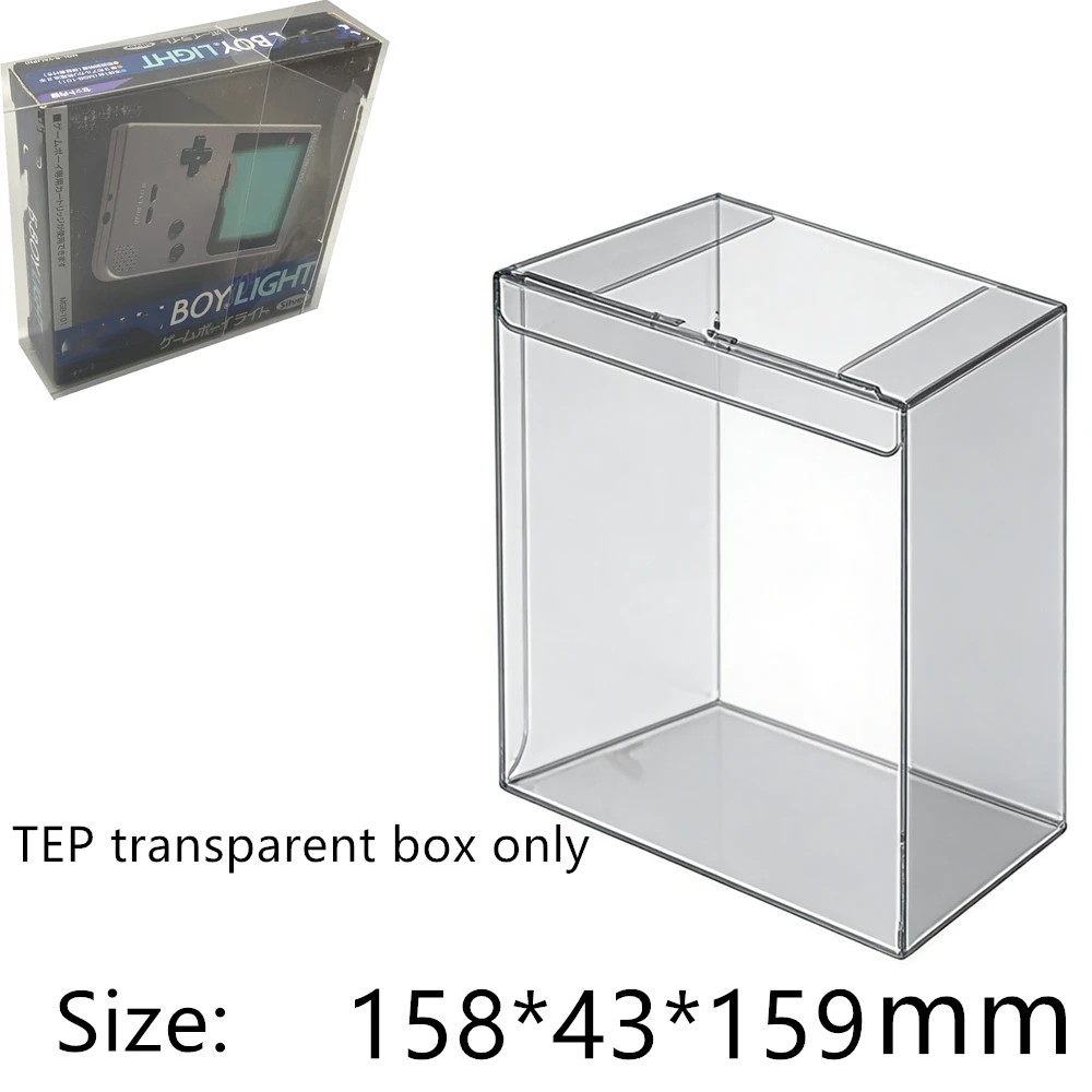 Transparent Box Protector For Game Boy Light/GBL Collect Boxes PET Storage Game Shell Clear Display Case