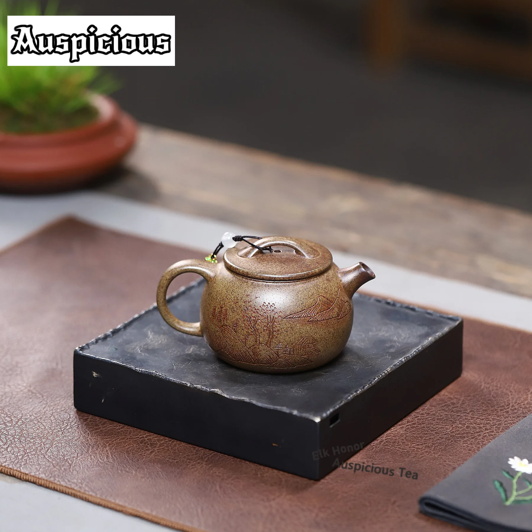 

180ml Ancient Yixing Purple Clay Teapots Handmade Wood-fired Pot Raw Ore Section Mud Kettle With Strainer Zisha Tea Set Supplies