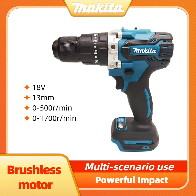 

Аккумуляторная дрель MAKITA 18В, литиевая, 13 мм, DDF487RTJX, без зарядного устройства и аккумулятора
