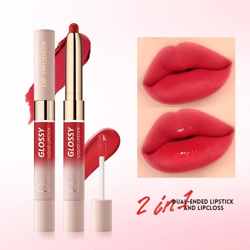 

10 colors double-ended lipstick lip gloss matte matte lip glaze color reveal liquid lipstick velvet lip honey