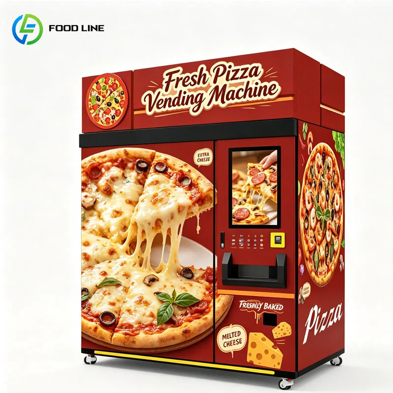 Fresh Food Vending Machine Pizza ATM Smart Pizza Kiosk Automatic Commercial Customized