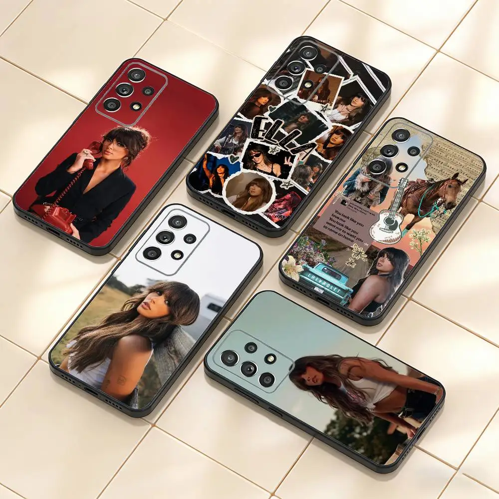 

E-Ella Langley Phone Case For Samsung S25,S24,S21,S22,S23,S30,Ultra,S20,Plus,Fe,Note,10,9,5G Black Cover