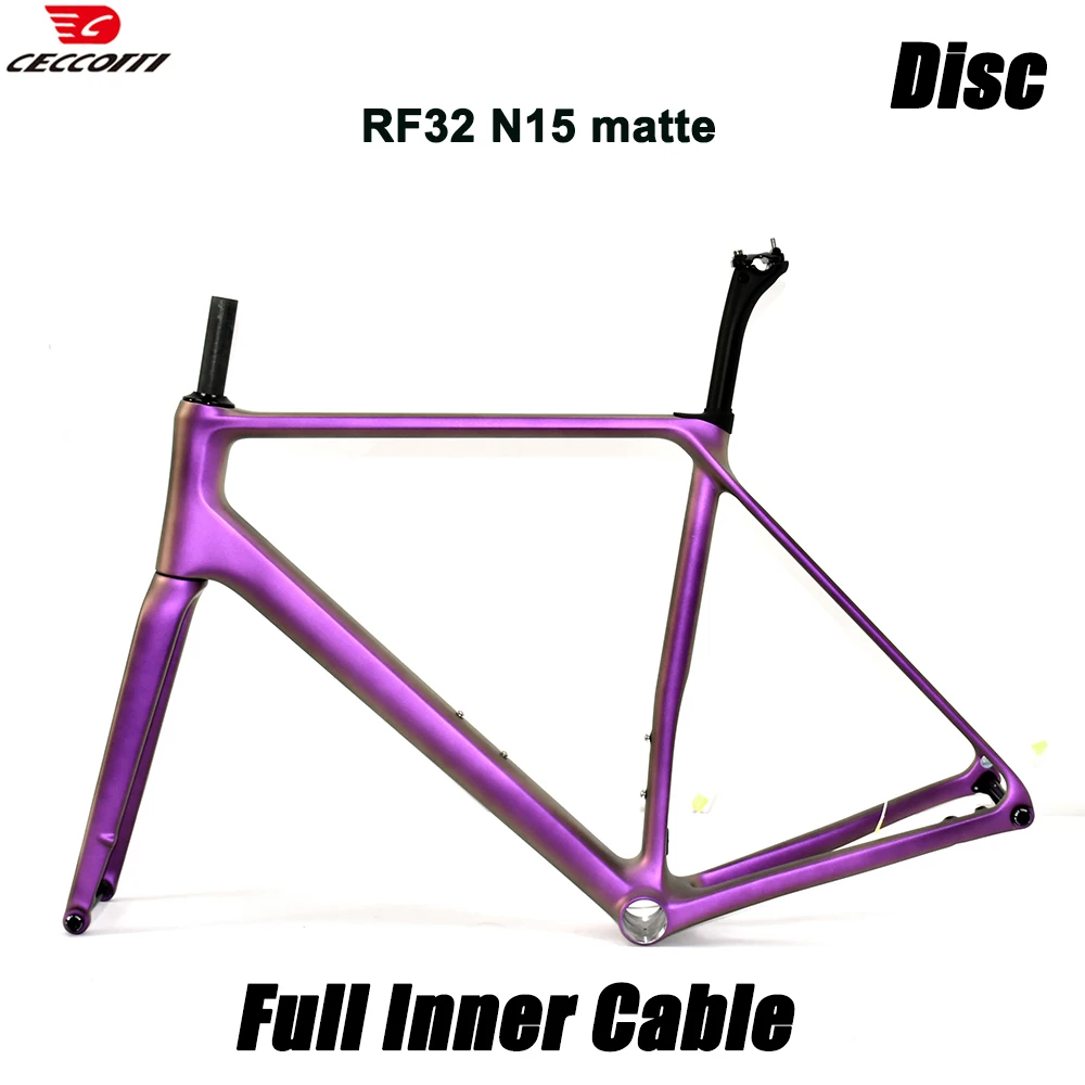 CECCOTTI RF32 Model Disc Brake Bike Frame T1000 Full Carbon Ultra light bicycle frameset High end color customization