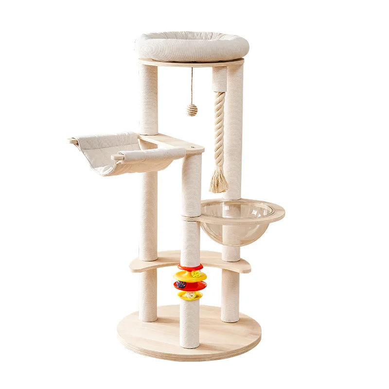 

&c High-quality Space-saving Integrated cat Climbing Frame and Trimming Column Cloth Material Home Interior Design