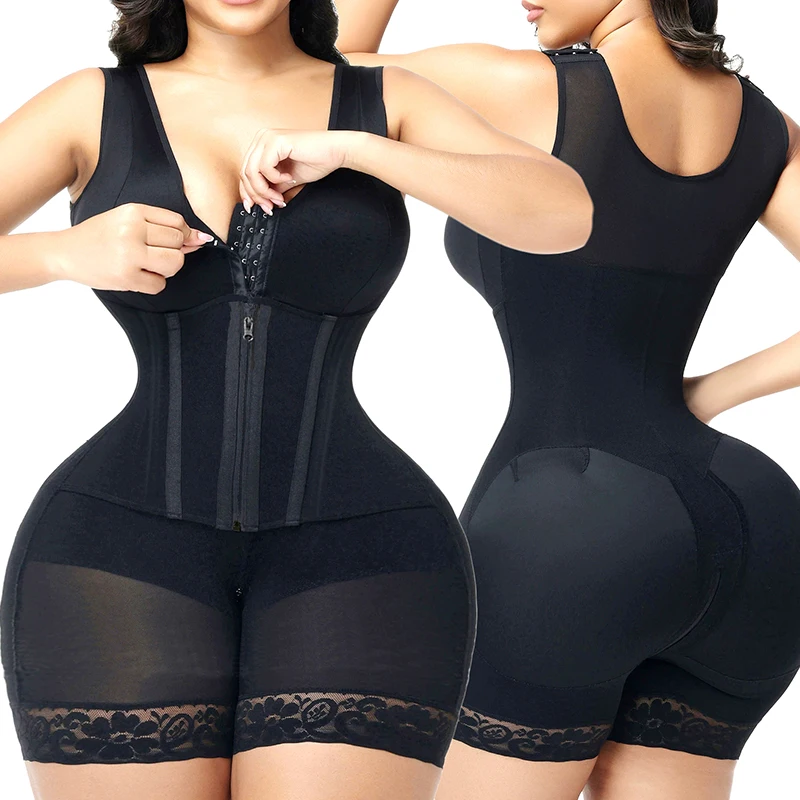 Slimming Bodysuit Tummy Reducing Shapewear Fajas Colombian Girdle Sculpting Body Sheath Shaper Waist Trainer Post Surgery Corset