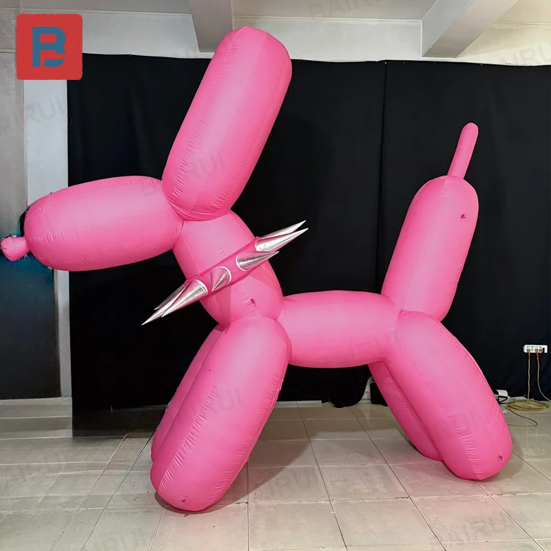 Inflatable Dog, Inflatable Robot Dog - Can Be Equipped with LED Lights. Inflatable Pink Dog. Customizable Color Inflatable Dog.