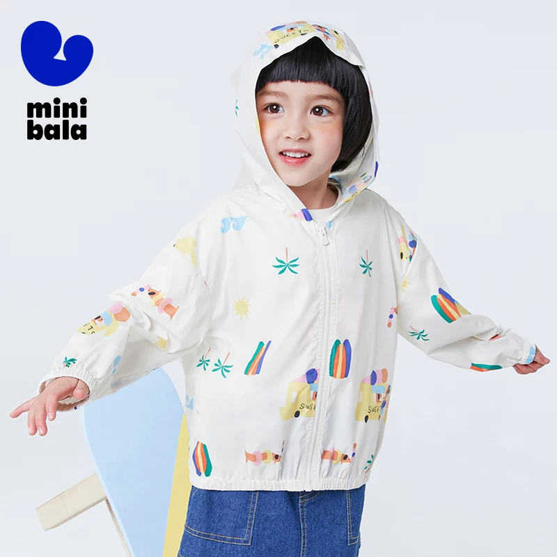 Mini Bala Casual Wear Kids 2024 New Summer Portable Sun Protection Cool-Feeling Anti-UV Jacket image 2