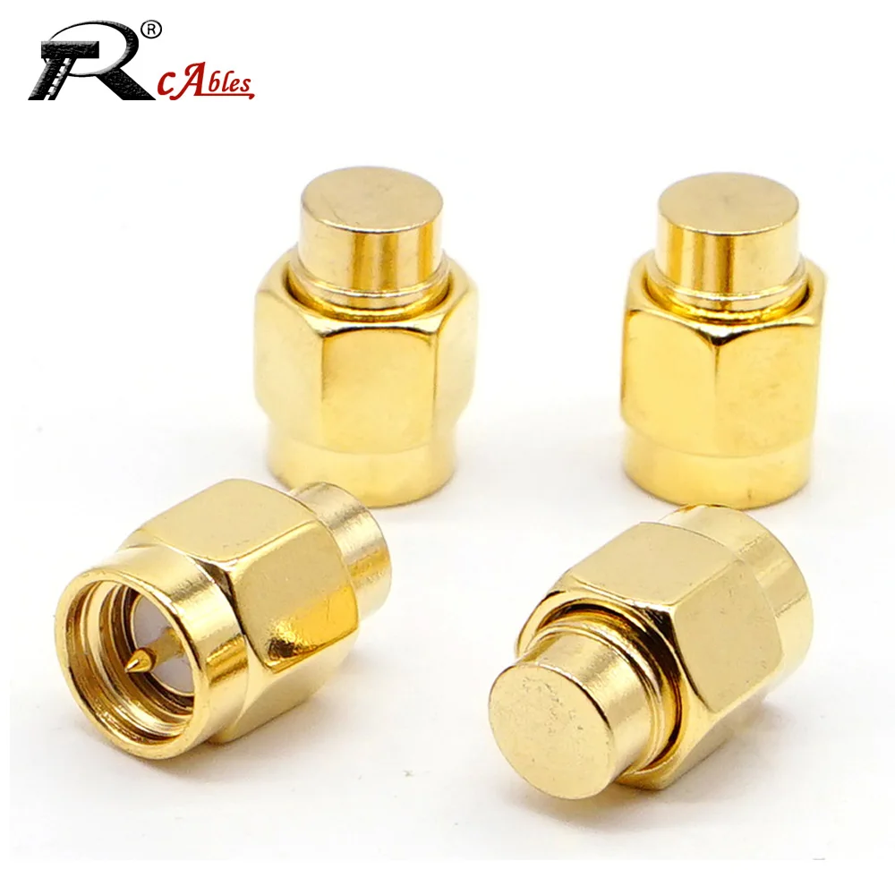 1PC 2W 6GHz 50 Ohm SMA Male RF Coaxial Termination Dummy Load Gold Plated Cap Connectors Accessories