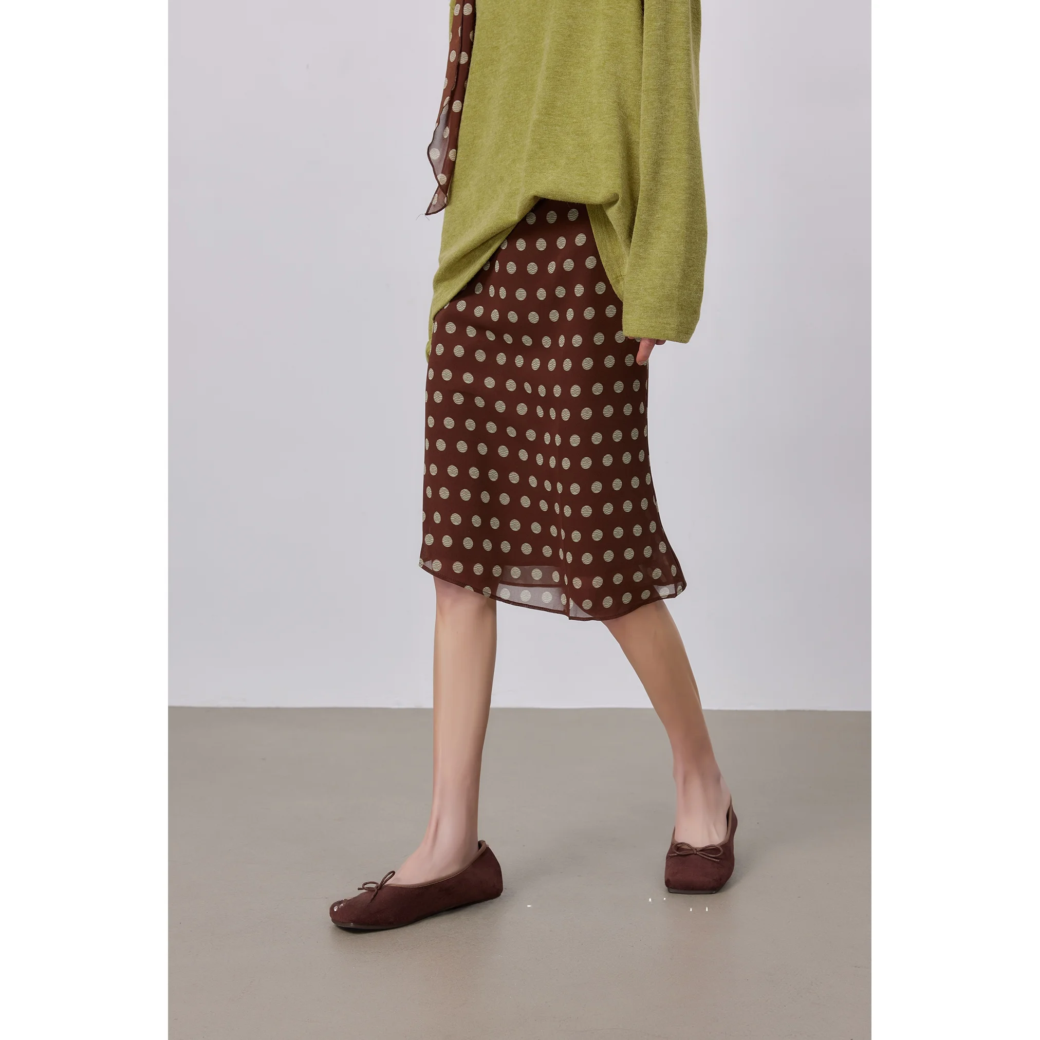 

Юбка YUUSCC Coffee Polka Dot, весна-лето, новая, винтажная, с асимметричным дизайном, прямая, средней длины, из пяти частей, для индивидуального пошива