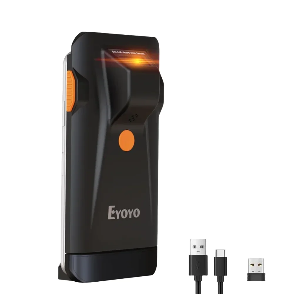 Eyoyo Phone Back Clip Bluetooth Scanner Portable Barcode Reader Data Matrix Code 1D CMOS QR PDF417 Code IOS Android