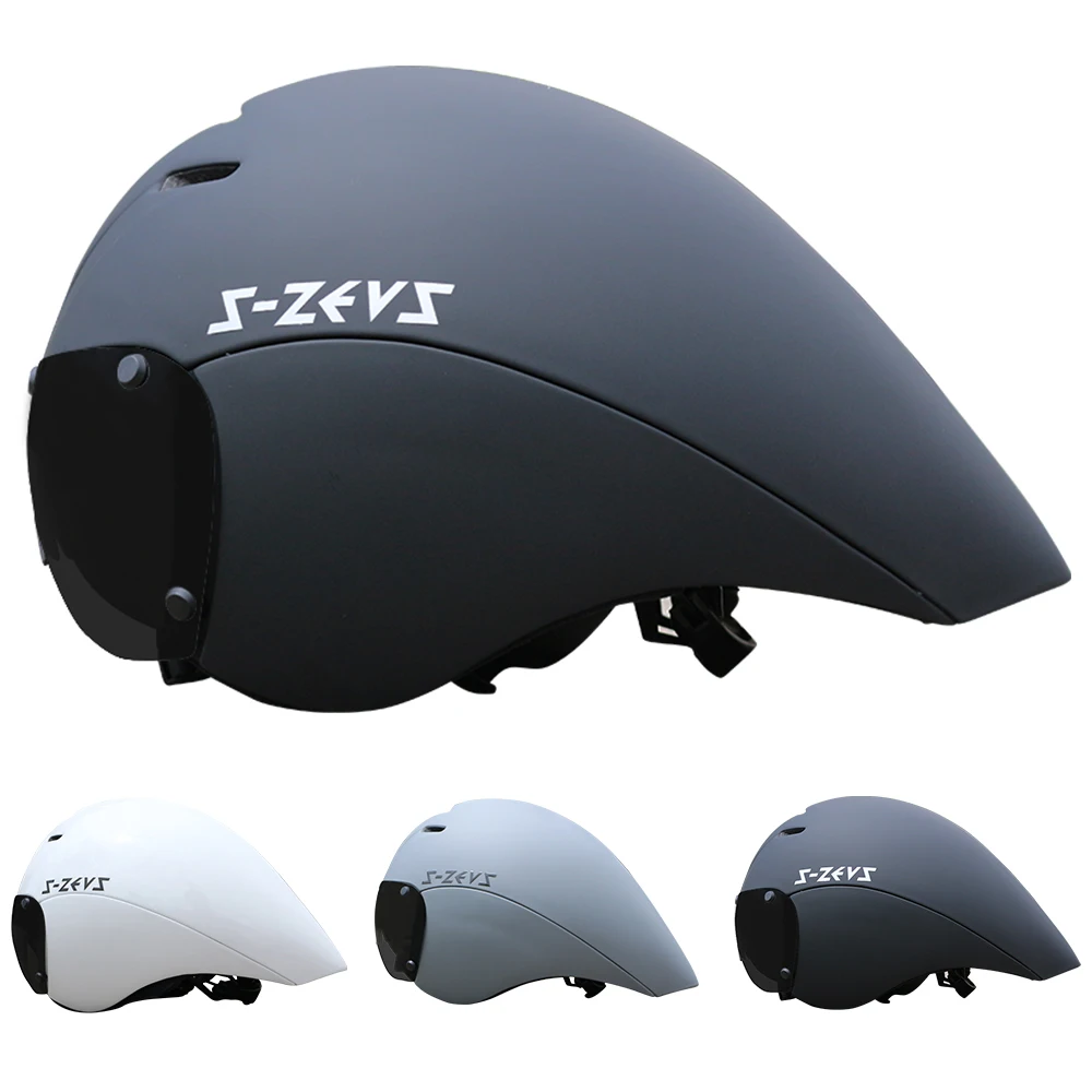 

Bike Triathlon Helmet Men Women Helmet with Removable Shield Visor TT Lightweight Helmet Triathlon Road Cycling Time Trial