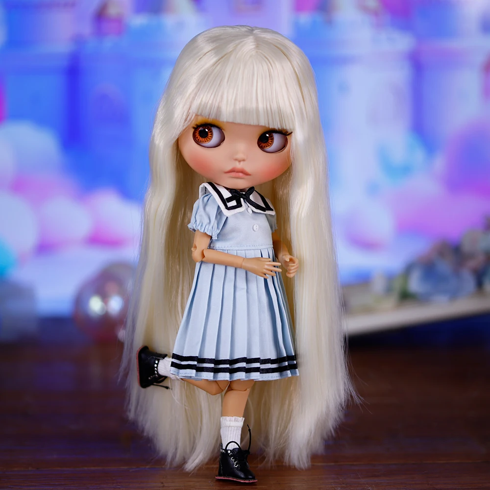 

ICY DBS Blyth Doll 1/6 30cm Tan Skin Set Academic Style and Christmas Outfit BJD Toy Gift