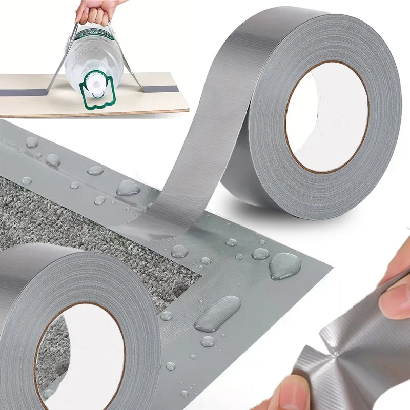 20/40/60/80/100 mm breites graues Stoffband, 10 Meter lang, super klebriges Stoff-Klebeband, wasserdichte Klebebänder für Teppichböden, hohe Viskosität – Detail 4