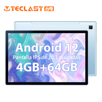Teclast P20S 10.1 Inch Tablet Android 12 4GB RAM 64GB ROM 1280X800 IPS MTK P22 Octa Core Dual Cameras 4G Network Wifi GPS Type-C
