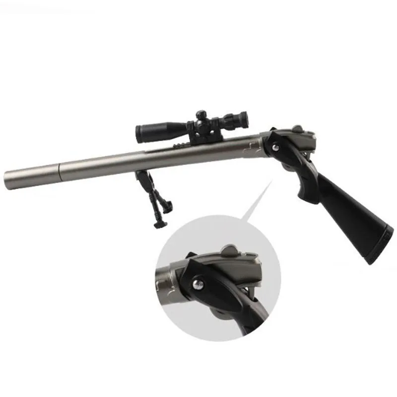 قناص بندقية هلام القلم الإبداعية بقاء لعبة بندقية لعبة هلام القلم 0.38 مللي متر الحبر الأسود للمدرسة الكتابة الاطفال الجدة القرطاسية هدية