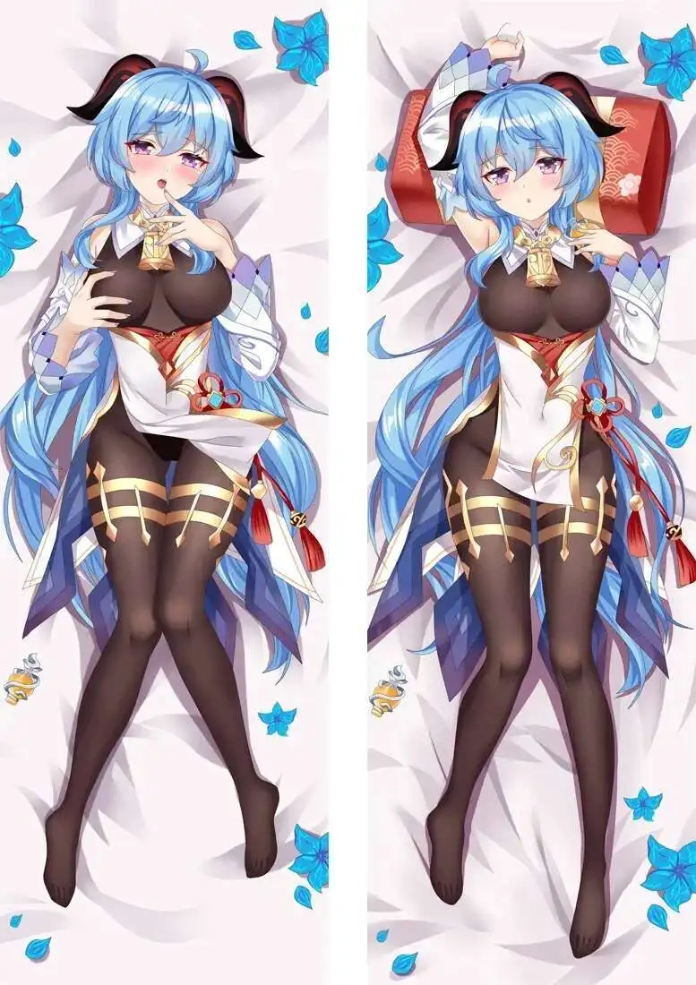 Gioco Genshin Impact Ganyu Cosplay Sexy Dakimakura 50*160 cm Federa Hing Body Prop