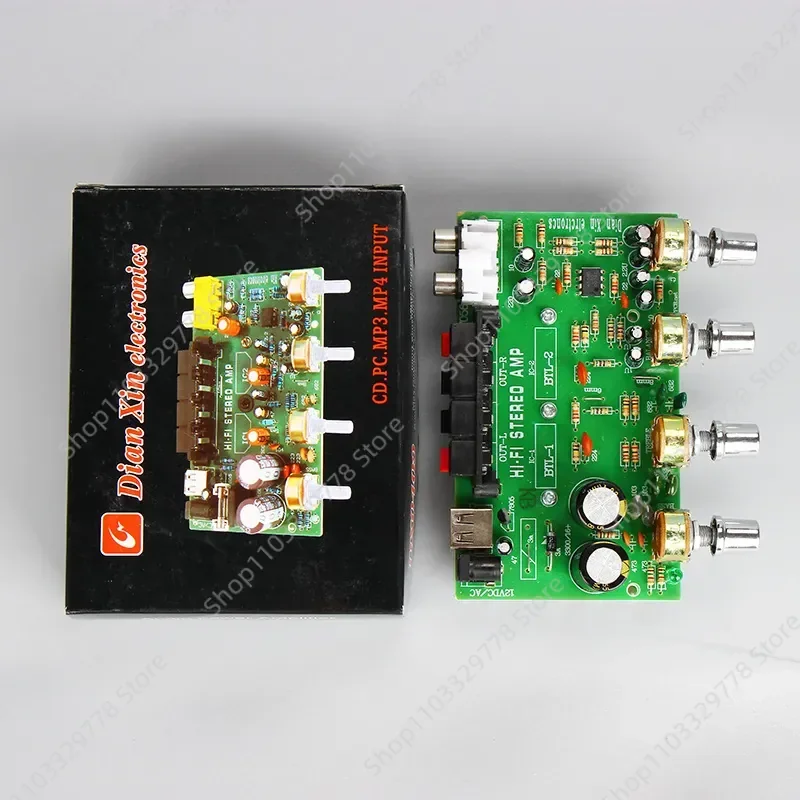 Enhance your vehicle audio experience with the DX-0409 DC12V Stereo Duo Channel Power Amplifier Board. Designed for car