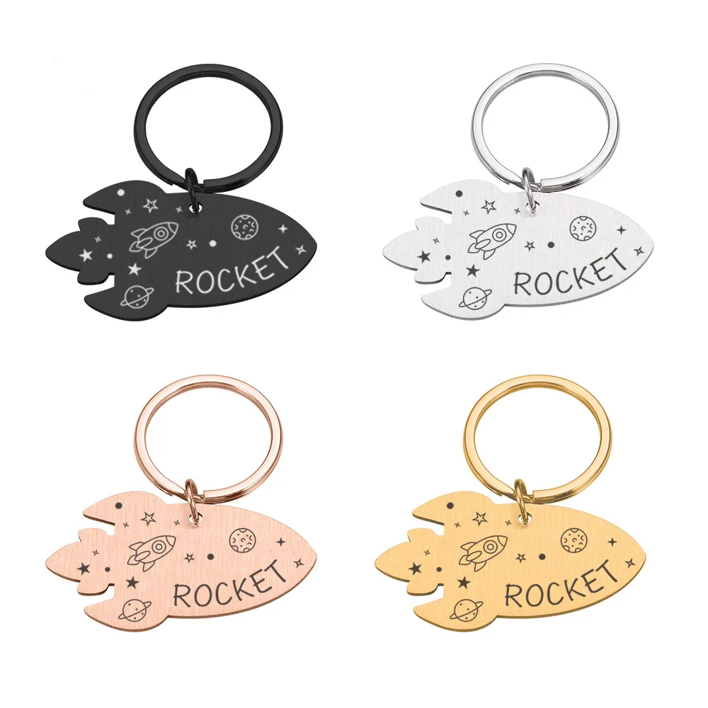 Personalized Engraved Cat Dog Pet ID Tag Dogs Anti-lost Collar Charm Engraving Pet Name Collar for Puppy Cats Collar Accessories view 3