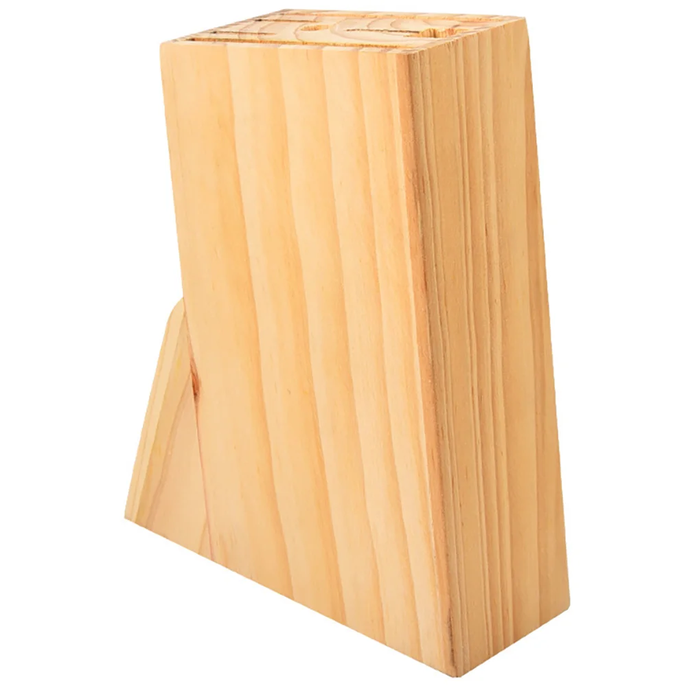 

Wooden Cutter Holder Kitchen Cutter Storage Rack With Multi-Slot Design Home Kitchen Organizer Tool Stand Wood Utensil Base