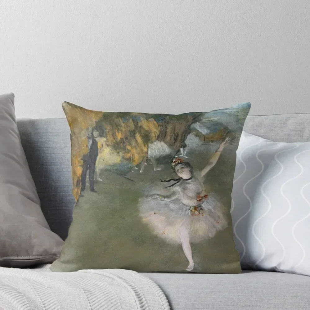 Edgar Degas - The Star, Or Dancer On The Stage Throw Pillow Christmas Cushion For Home pillows decor home pillow